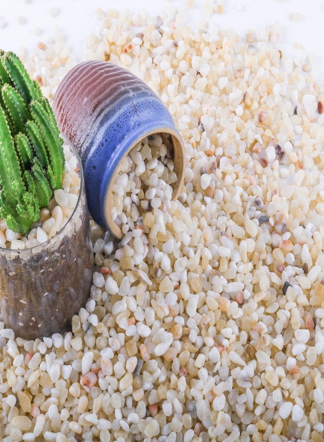 CJGQ 7lb Aquarium Gravel for Plants, 1/5Inch Outdoor Decorative River Rocks for Succulents and Cactus Landscaping, Garden Plant Rocks Natural Small Rocks Pea Gravel for Fish Tank Vases Terrarium - Image 1